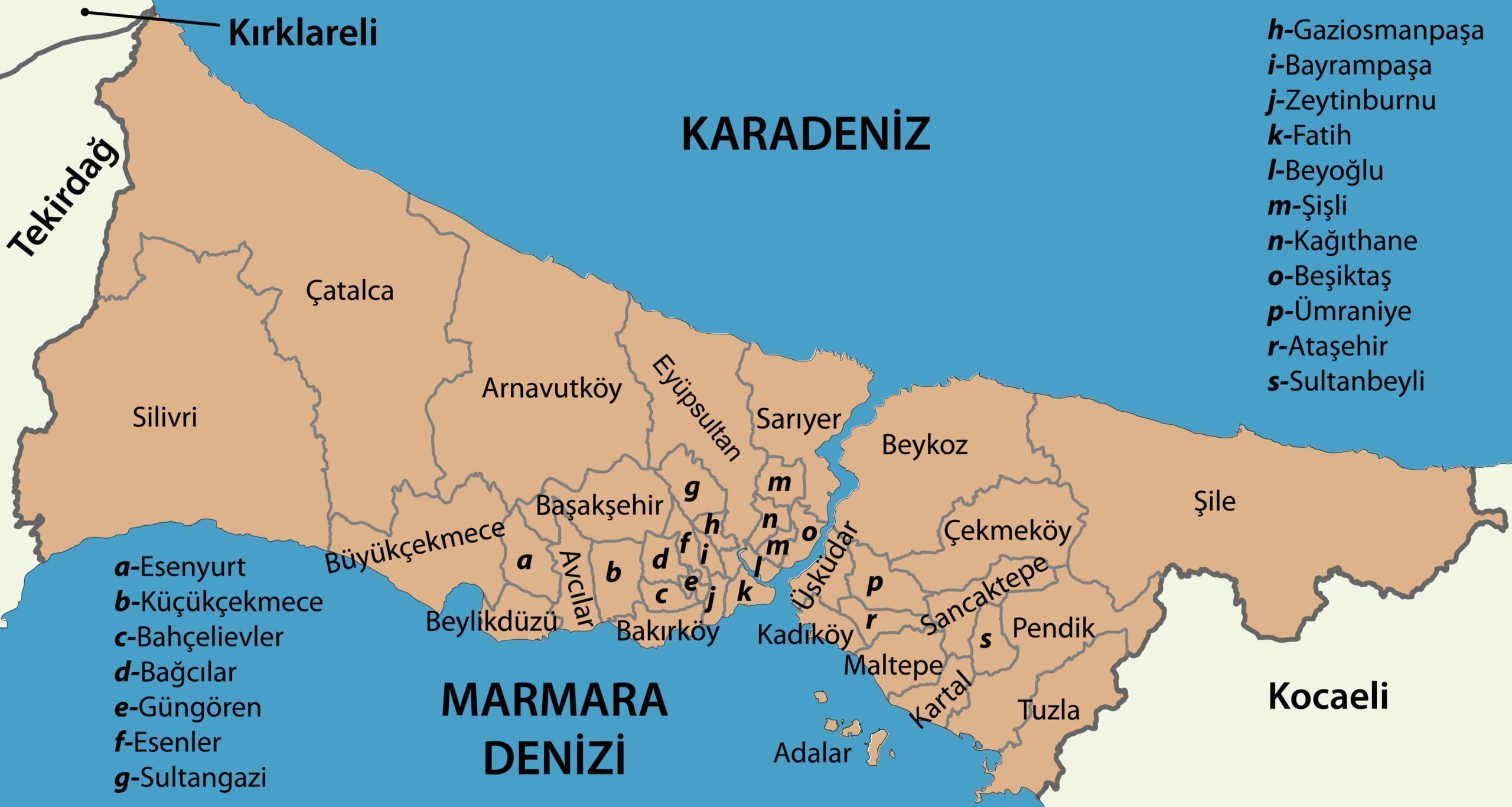 Turkiye Haritasi Ilceler